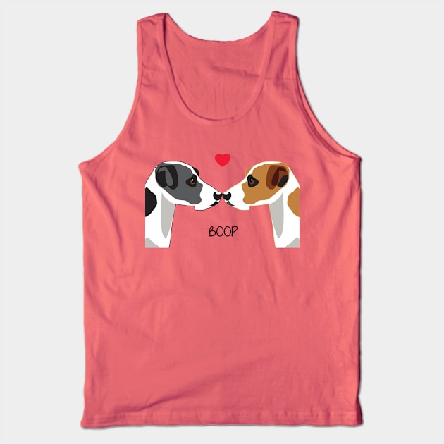 Jack Russel Terrier Dog Boop I Love You Tank Top by HotPinkStudio.Me
